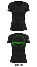 Thriving Grounds Landscaping 97741926 Women's Short Sleeve V-neck Shirt - 38