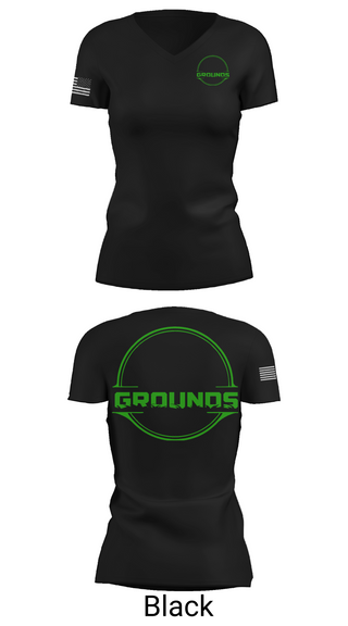 Womens Short Sleeve Vneck Shirt, Thriving Grounds Landscaping, , Teamtime, Team time, sublimation, custom sports apparel, team uniforms, spirit wear, spiritwear, sports uniforms, custom shirts, team store, custom team store, fundraiser sports, apparel fundraiser