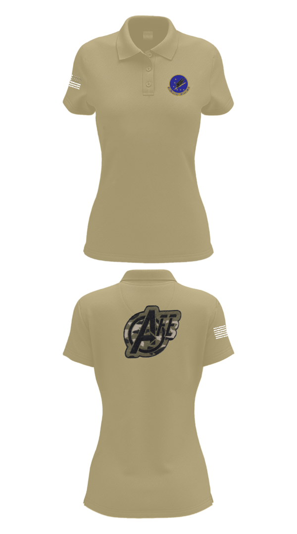 Womens Short Sleeve Performance Polo, 509 OSS, Air Force, Teamtime, Team time, sublimation, custom sports apparel, team uniforms, spirit wear, spiritwear, sports uniforms, custom shirts, team store, custom team store, fundraiser sports, apparel fundraiser