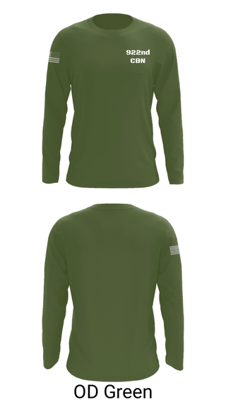 Long Sleeve Performance Shirt, 922nd CBN, Army, Teamtime, Team time, sublimation, custom sports apparel, team uniforms, spirit wear, spiritwear, sports uniforms, custom shirts, team store, custom team store, fundraiser sports, apparel fundraiser