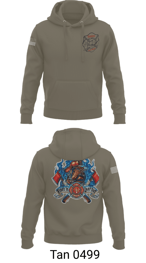 Hoodie, Golden Fire Dept., , Teamtime, Team time, sublimation, custom sports apparel, team uniforms, spirit wear, spiritwear, sports uniforms, custom shirts, team store, custom team store, fundraiser sports, apparel fundraiser