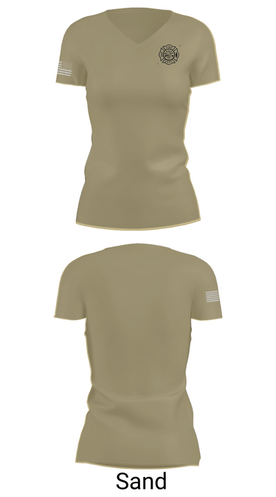 Ben Wheeler Fire 43777175 Women's Short Sleeve V-neck Shirt - 88