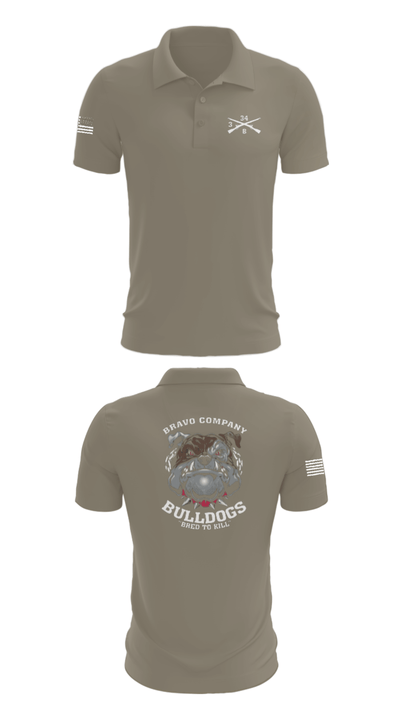 B/3-34 Bulldogs 76121406 Short Sleeve Performance Polo - 67
