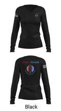 Hvacmannllc 74624786 Women's Long Sleeve V-neck Shirt - 35