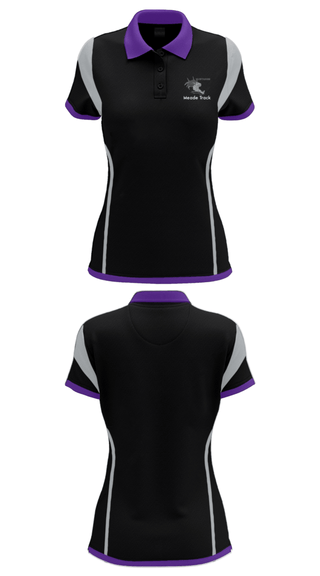 Women's Short Sleeve Performance Polo, Meade High School Track, Track & Field, Teamtime, Team time, sublimation, custom sports apparel, team uniforms, spirit wear, spiritwear, sports uniforms, custom shirts, team store, custom team store, fundraiser sports, apparel fundraiser