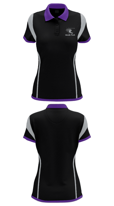 Meade High School Track 444243 Women's Short Sleeve Performance Polo  - 26