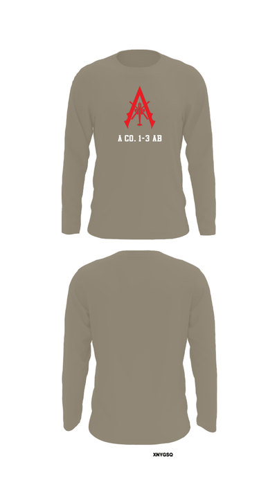 A Co. 1-3 AB 9856173 Long Sleeve Performance Shirt - 72