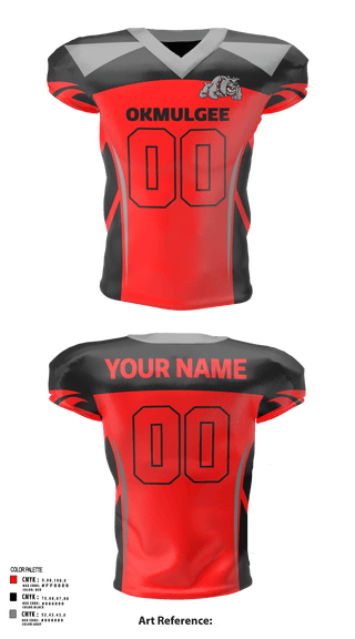 Football Jersey, Okmulgee High School Football, Football, Teamtime, Team time, sublimation, custom sports apparel, team uniforms, spirit wear, spiritwear, sports uniforms, custom shirts, team store, custom team store, fundraiser sports, apparel fundraiser