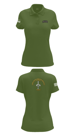 Womens Short Sleeve Performance Polo, 1/506 Inf, CSC, LRRP, , Teamtime, Team time, sublimation, custom sports apparel, team uniforms, spirit wear, spiritwear, sports uniforms, custom shirts, team store, custom team store, fundraiser sports, apparel fundraiser