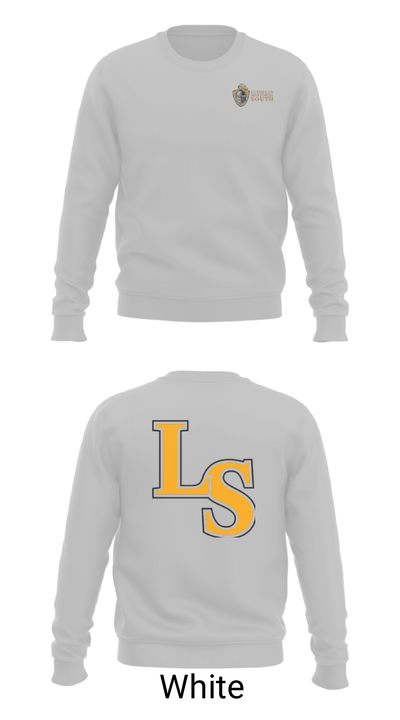 Lutheran South High School Tennis 8304460 Crew Neck Sweatshirt - 2