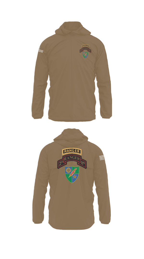 Windbreaker, 2nd Battalion 75th Ranger Regiment, , Teamtime, Team time, sublimation, custom sports apparel, team uniforms, spirit wear, spiritwear, sports uniforms, custom shirts, team store, custom team store, fundraiser sports, apparel fundraiser