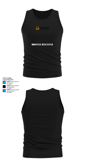 Tank Top, BombTech Beekeeper, , Teamtime, Team time, sublimation, custom sports apparel, team uniforms, spirit wear, spiritwear, sports uniforms, custom shirts, team store, custom team store, fundraiser sports, apparel fundraiser