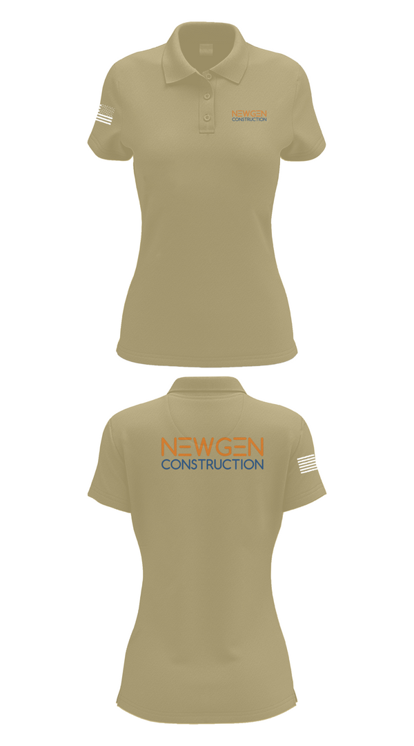 Womens Short Sleeve Performance Polo, Newgen Constrction, , Teamtime, Team time, sublimation, custom sports apparel, team uniforms, spirit wear, spiritwear, sports uniforms, custom shirts, team store, custom team store, fundraiser sports, apparel fundraiser