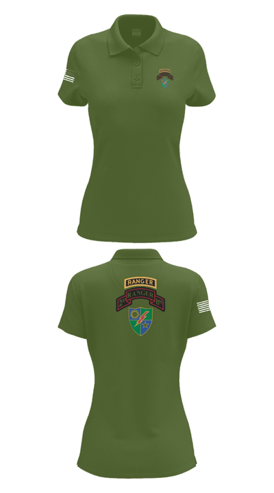 2nd Battalion 75th Ranger Regiment 36081201 Women's Short Sleeve Performance Polo  - 55