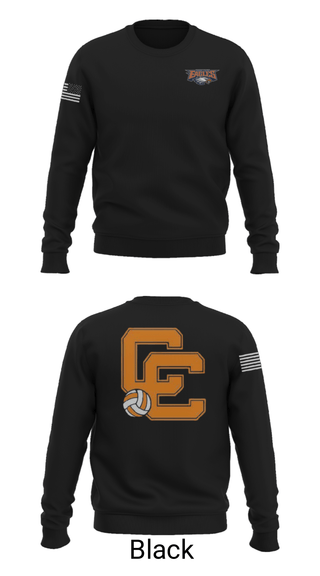 Crew Neck Sweatshirt, Clarke County High School Volleyball, Women's Volleyball, Teamtime, Team time, sublimation, custom sports apparel, team uniforms, spirit wear, spiritwear, sports uniforms, custom shirts, team store, custom team store, fundraiser sports, apparel fundraiser