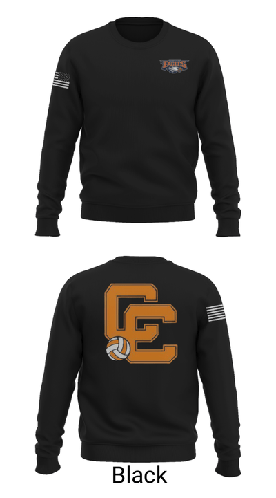 Clarke County High School Volleyball 53298744 Crew Neck Sweatshirt - 21