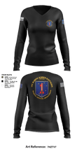 1st Marine Raider Battalion 49282216 Women's Long Sleeve V-neck Shirt -1 3