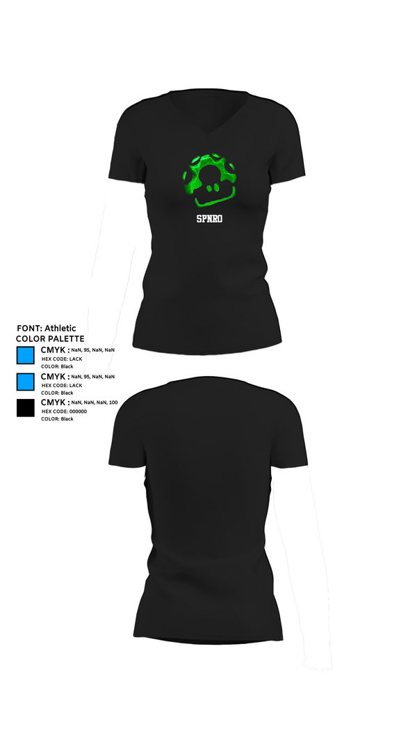 Womens Short Sleeve Vneck Shirt, SPNRO, , Teamtime, Team time, sublimation, custom sports apparel, team uniforms, spirit wear, spiritwear, sports uniforms, custom shirts, team store, custom team store, fundraiser sports, apparel fundraiser