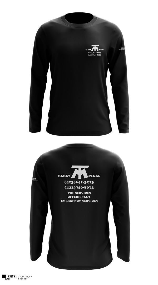 Long Sleeve Performance Shirt, MT ELECTRICAL SERVICES, , Teamtime, Team time, sublimation, custom sports apparel, team uniforms, spirit wear, spiritwear, sports uniforms, custom shirts, team store, custom team store, fundraiser sports, apparel fundraiser