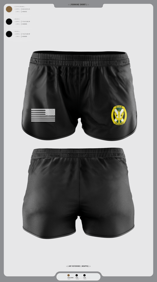 Womens Shorts, Charlie Company, National Guard, Teamtime, Team time, sublimation, custom sports apparel, team uniforms, spirit wear, spiritwear, sports uniforms, custom shirts, team store, custom team store, fundraiser sports, apparel fundraiser