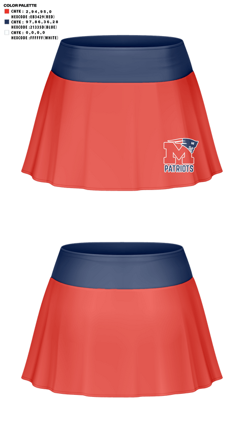 Skort, Marion High School Cheer, Cheer, Teamtime, Team time, sublimation, custom sports apparel, team uniforms, spirit wear, spiritwear, sports uniforms, custom shirts, team store, custom team store, fundraiser sports, apparel fundraiser