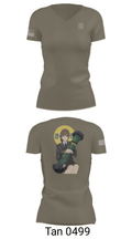 3/7 54731688 Women's Short Sleeve V-neck Shirt - 68