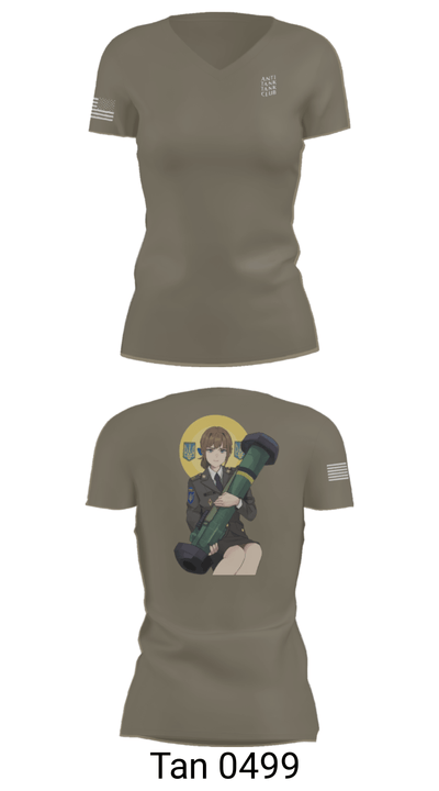 3/7 54731688 Women's Short Sleeve V-neck Shirt - 68