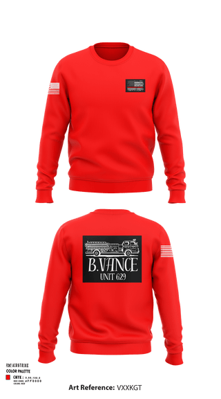 Crew Neck Sweatshirt, 629, Fire Department, Teamtime, Team time, sublimation, custom sports apparel, team uniforms, spirit wear, spiritwear, sports uniforms, custom shirts, team store, custom team store, fundraiser sports, apparel fundraiser