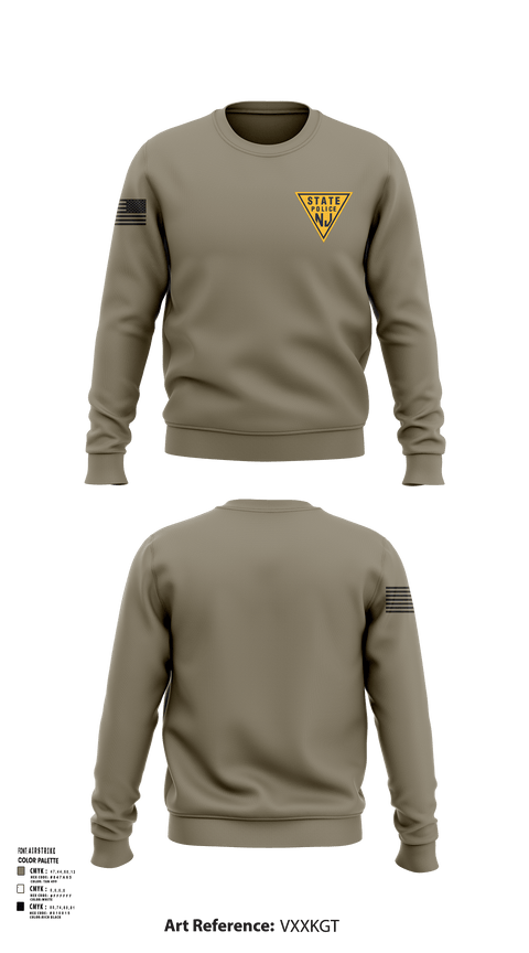 Crew Neck Sweatshirt, New Jersey state police, , Teamtime, Team time, sublimation, custom sports apparel, team uniforms, spirit wear, spiritwear, sports uniforms, custom shirts, team store, custom team store, fundraiser sports, apparel fundraiser