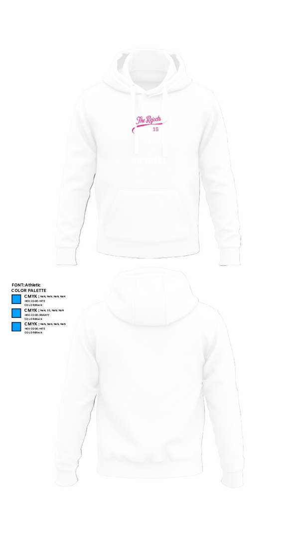 Hoodie, The rejects, Softball, Teamtime, Team time, sublimation, custom sports apparel, team uniforms, spirit wear, spiritwear, sports uniforms, custom shirts, team store, custom team store, fundraiser sports, apparel fundraiser