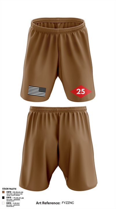 NMCB 25 CTG 56.2 1038255 Athletic Shorts With Pockets - 105
