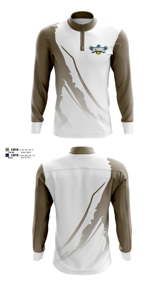 Quarter Zip Jacket, Barrie North Winter Tennis, Tennis, Teamtime, Team time, sublimation, custom sports apparel, team uniforms, spirit wear, spiritwear, sports uniforms, custom shirts, team store, custom team store, fundraiser sports, apparel fundraiser