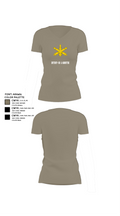 BTRY-B 1/188th 96332158 Women's Short Sleeve V-neck Shirt - 61