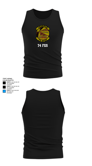 Tank Top, 74 FGS, Air Force, Teamtime, Team time, sublimation, custom sports apparel, team uniforms, spirit wear, spiritwear, sports uniforms, custom shirts, team store, custom team store, fundraiser sports, apparel fundraiser