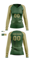 Saint Edward High School Volleyball 61999395 Women's Long Sleeve V-neck Shirt - 2