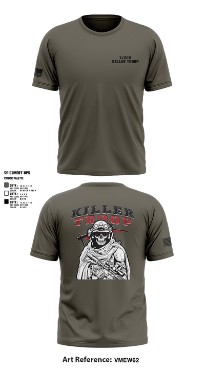 3/2CR Killer Troop 6220684 Short Sleeve Performance Shirt - 5