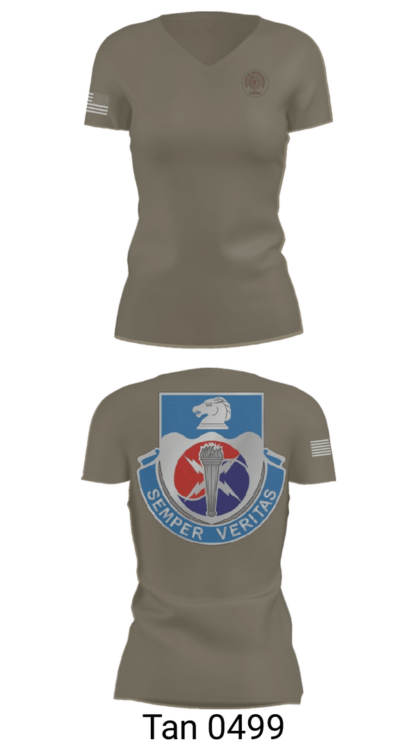 Womens Short Sleeve Vneck Shirt, 312TH MI BN, CHARLIE DETACHMENT, Army, Teamtime, Team time, sublimation, custom sports apparel, team uniforms, spirit wear, spiritwear, sports uniforms, custom shirts, team store, custom team store, fundraiser sports, apparel fundraiser