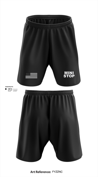 Athletic Shorts With Pockets, Mini stop, , Teamtime, Team time, sublimation, custom sports apparel, team uniforms, spirit wear, spiritwear, sports uniforms, custom shirts, team store, custom team store, fundraiser sports, apparel fundraiser