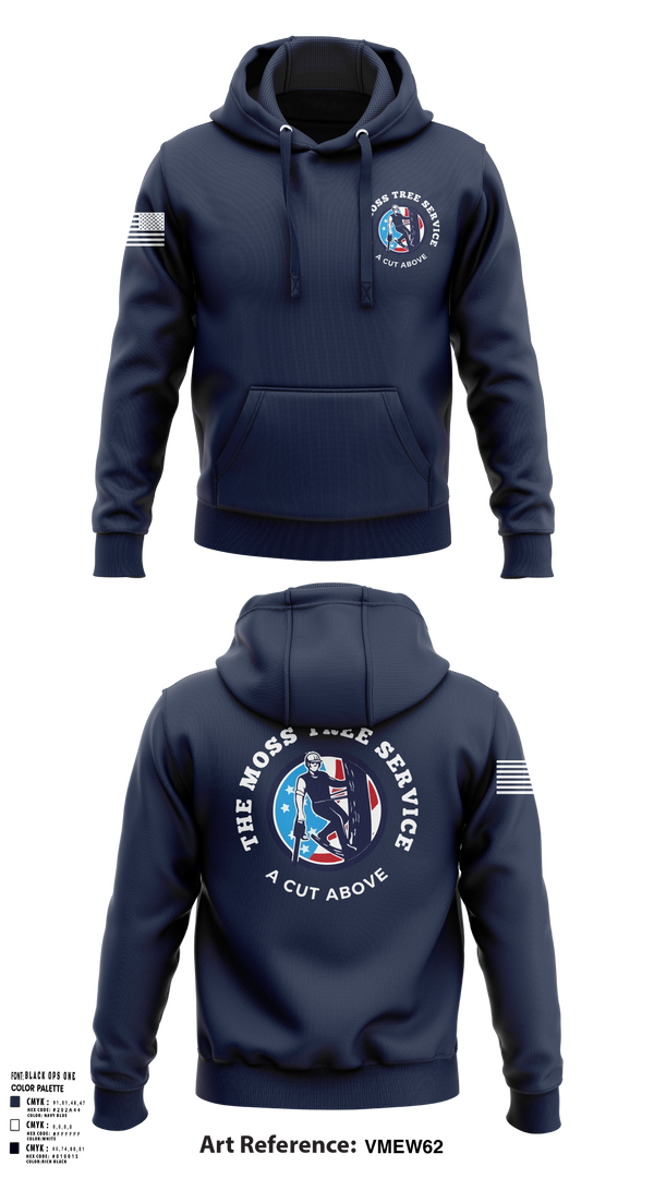 Hoodie, The Moss Tree Service, , Teamtime, Team time, sublimation, custom sports apparel, team uniforms, spirit wear, spiritwear, sports uniforms, custom shirts, team store, custom team store, fundraiser sports, apparel fundraiser