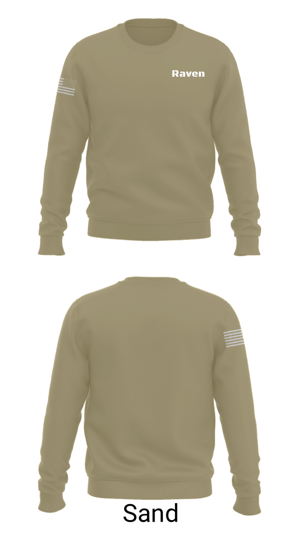 Crew Neck Sweatshirt, Raven, Air Force, Teamtime, Team time, sublimation, custom sports apparel, team uniforms, spirit wear, spiritwear, sports uniforms, custom shirts, team store, custom team store, fundraiser sports, apparel fundraiser