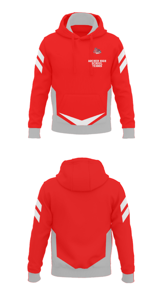 Hoodie, Archer High School Tennis, Tennis, Teamtime, Team time, sublimation, custom sports apparel, team uniforms, spirit wear, spiritwear, sports uniforms, custom shirts, team store, custom team store, fundraiser sports, apparel fundraiser