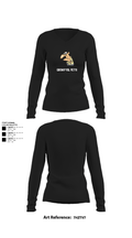 GrumpyOLVets 73193400 Women's Long Sleeve V-neck Shirt - 22