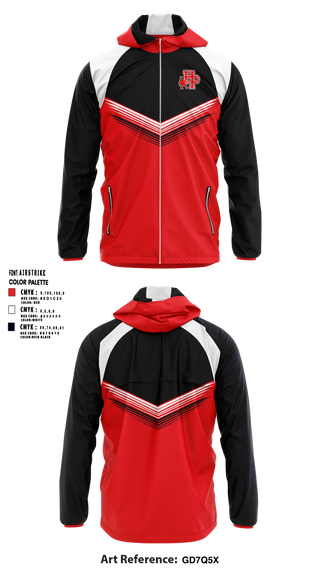 Windbreaker, Highland Park Senior High School Gymnastics, Spirit Store, Teamtime, Team time, sublimation, custom sports apparel, team uniforms, spirit wear, spiritwear, sports uniforms, custom shirts, team store, custom team store, fundraiser sports, apparel fundraiser