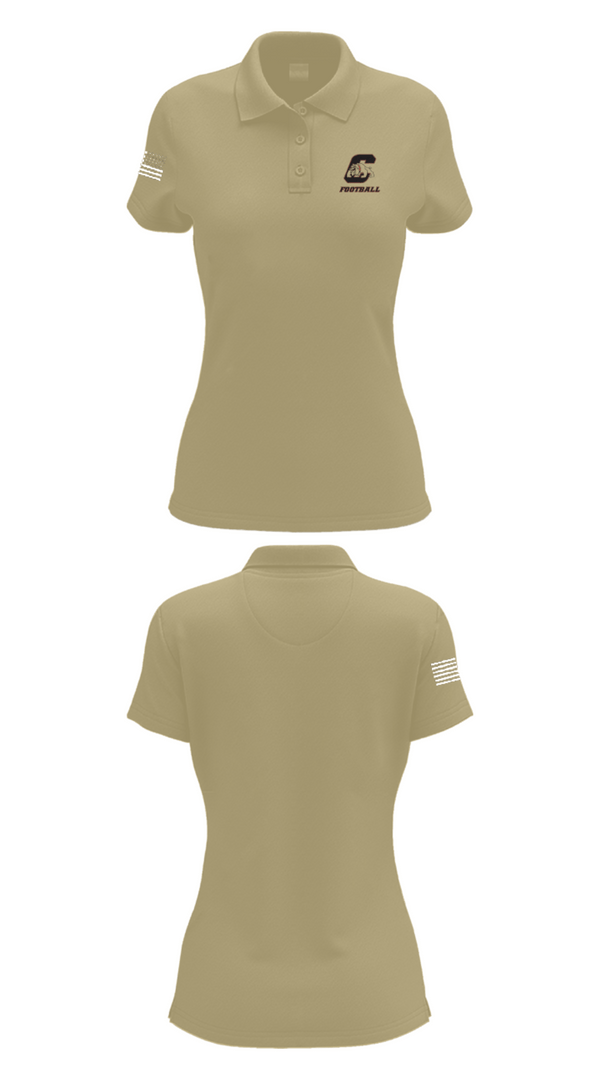 Women's Short Sleeve Performance Polo, Central High School Football, Football, Teamtime, Team time, sublimation, custom sports apparel, team uniforms, spirit wear, spiritwear, sports uniforms, custom shirts, team store, custom team store, fundraiser sports, apparel fundraiser