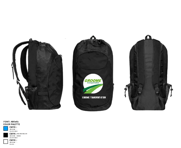 Gear Bag, Groome Transportation, , Teamtime, Team time, sublimation, custom sports apparel, team uniforms, spirit wear, spiritwear, sports uniforms, custom shirts, team store, custom team store, fundraiser sports, apparel fundraiser