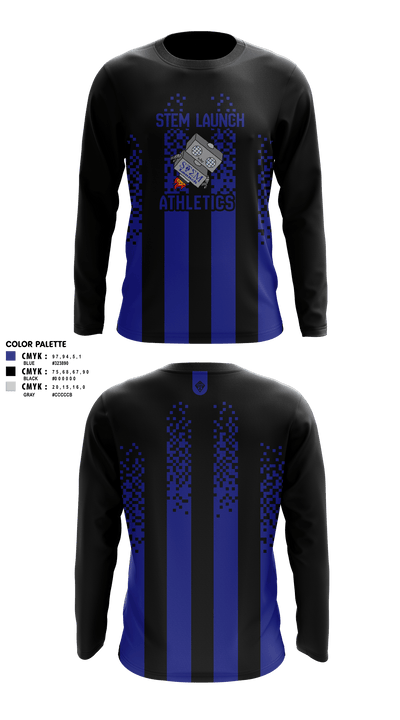 Stem Launch Middle School 10964010 Long Sleeve Performance Shirt - 2