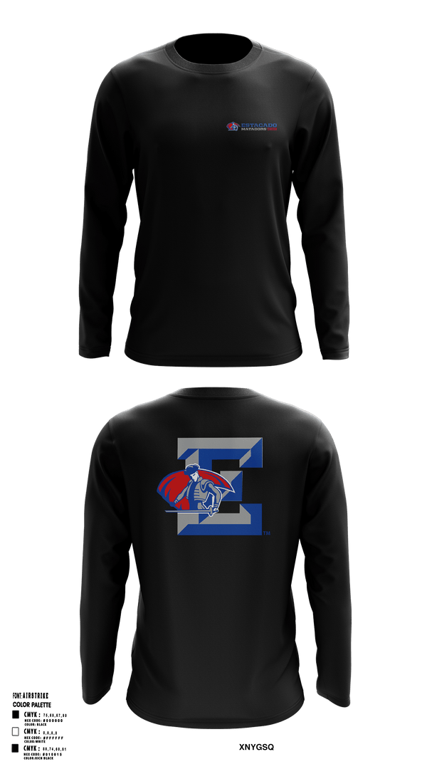 Long Sleeve Performance Shirt, Estacado High School Cheer, Cheer, Teamtime, Team time, sublimation, custom sports apparel, team uniforms, spirit wear, spiritwear, sports uniforms, custom shirts, team store, custom team store, fundraiser sports, apparel fundraiser