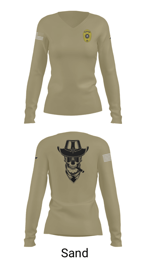 Womens Long Sleeve Vneck Shirt, Charlie Squad, Police, Teamtime, Team time, sublimation, custom sports apparel, team uniforms, spirit wear, spiritwear, sports uniforms, custom shirts, team store, custom team store, fundraiser sports, apparel fundraiser