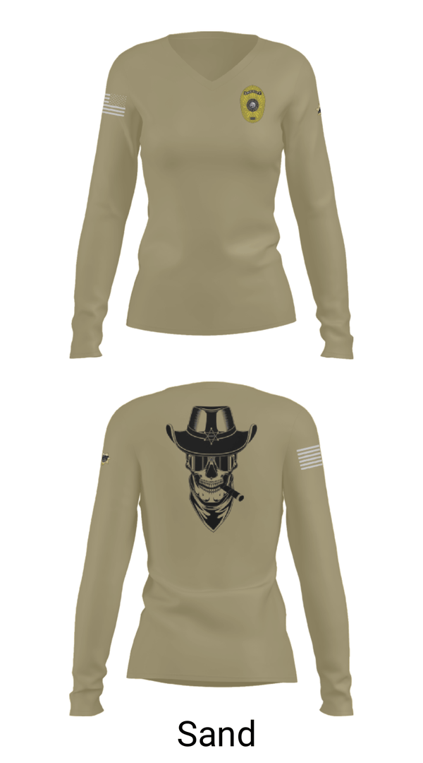 Womens Long Sleeve Vneck Shirt, Charlie Squad, Police, Teamtime, Team time, sublimation, custom sports apparel, team uniforms, spirit wear, spiritwear, sports uniforms, custom shirts, team store, custom team store, fundraiser sports, apparel fundraiser