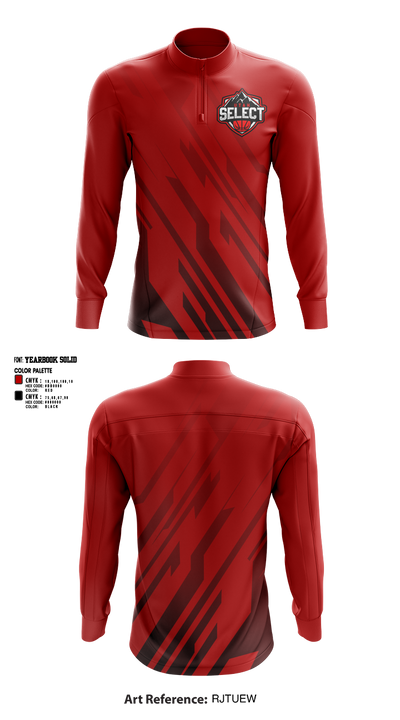 Utah Select Basketball 19223237 Quarter Zip Jacket - 1